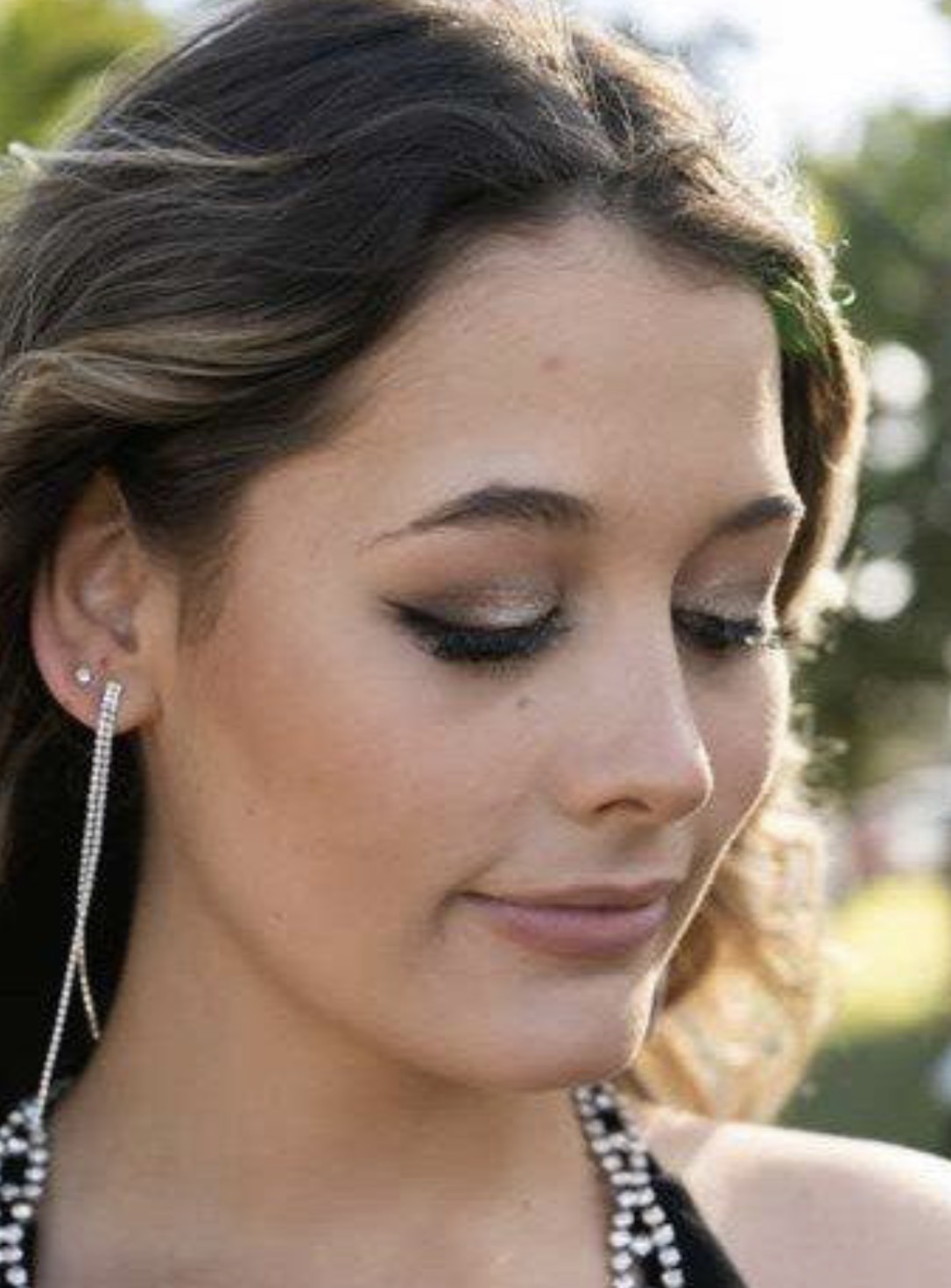 Formal makeup — bronzed smoky eye with subtle glow