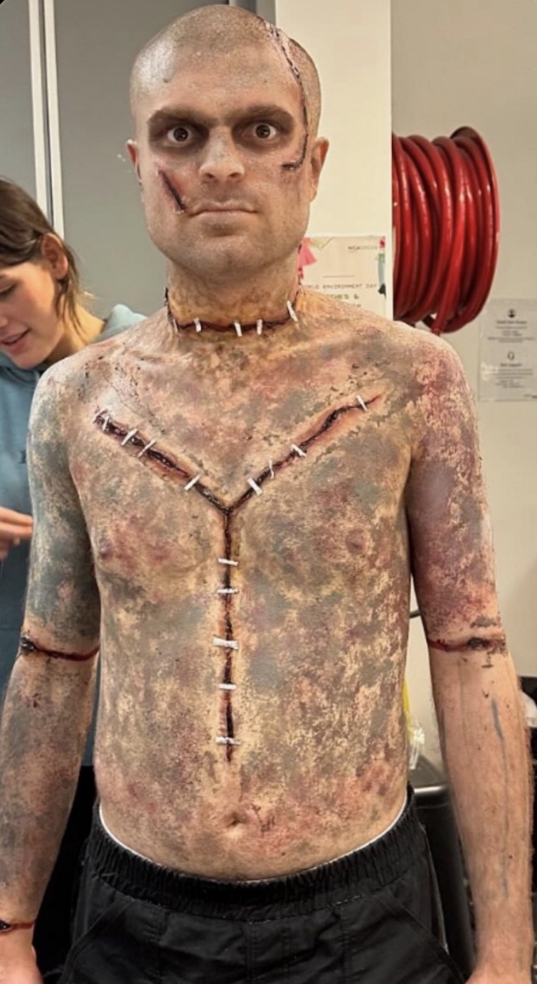 Frankenstein's monster — full body stitched and weathered skin
