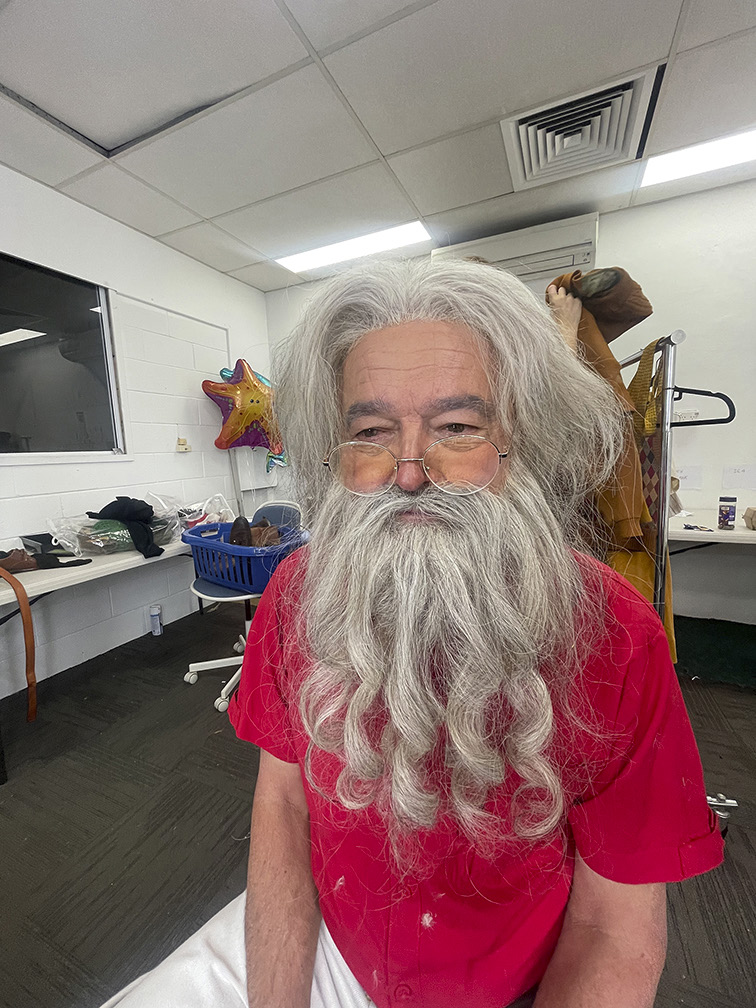 Film still — Santa Claus character makeup