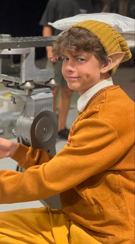 Behind the scenes on a Christmas film set